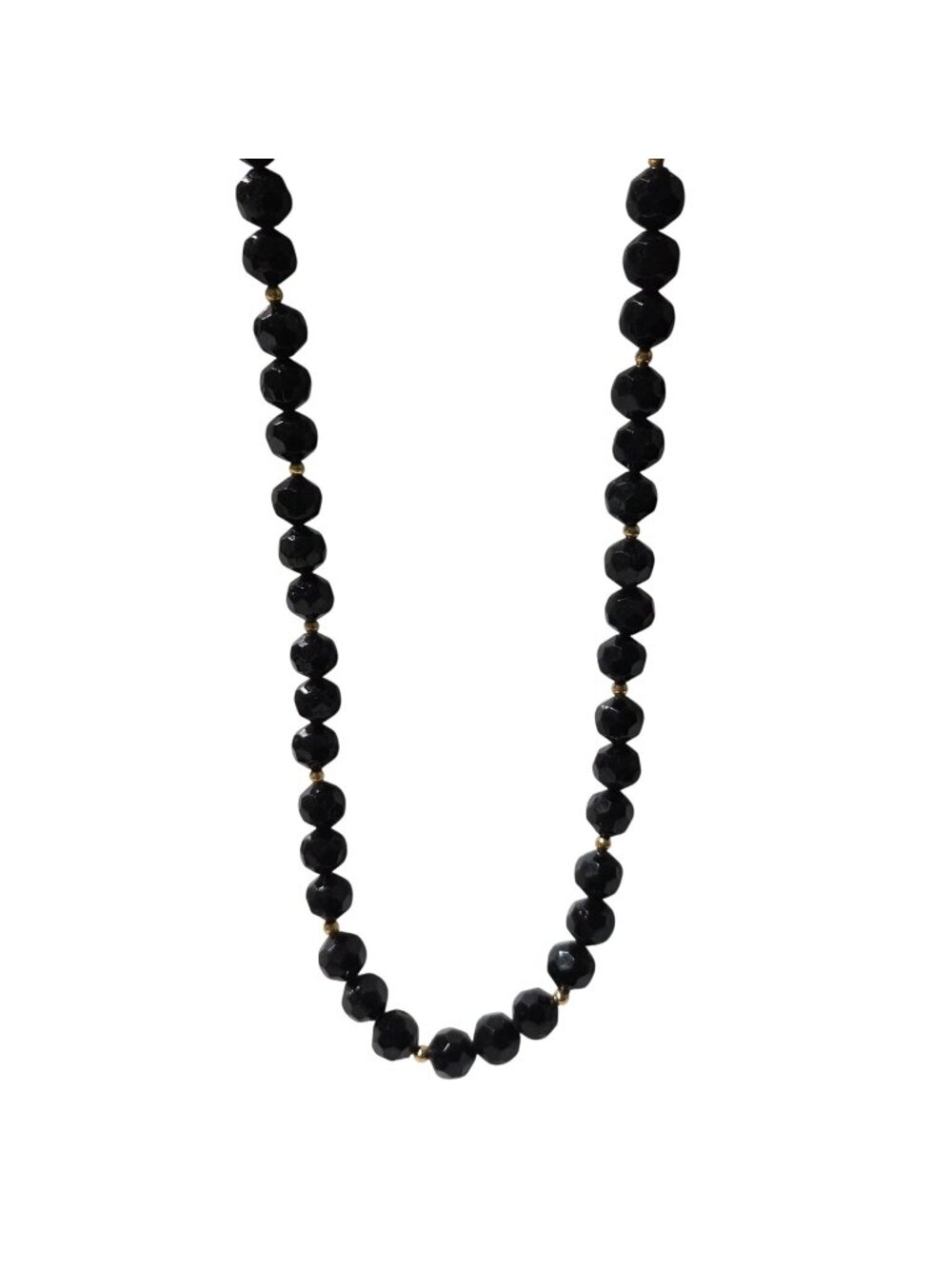 Retro Beaded Necklace Faceted Beads Minimalist Classic Fashion Jewelry Women